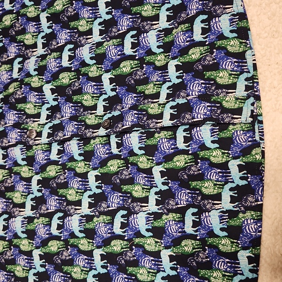 Marc Anthony Luxury Slim Fit Zebra Shirt - Picture 5 of 10